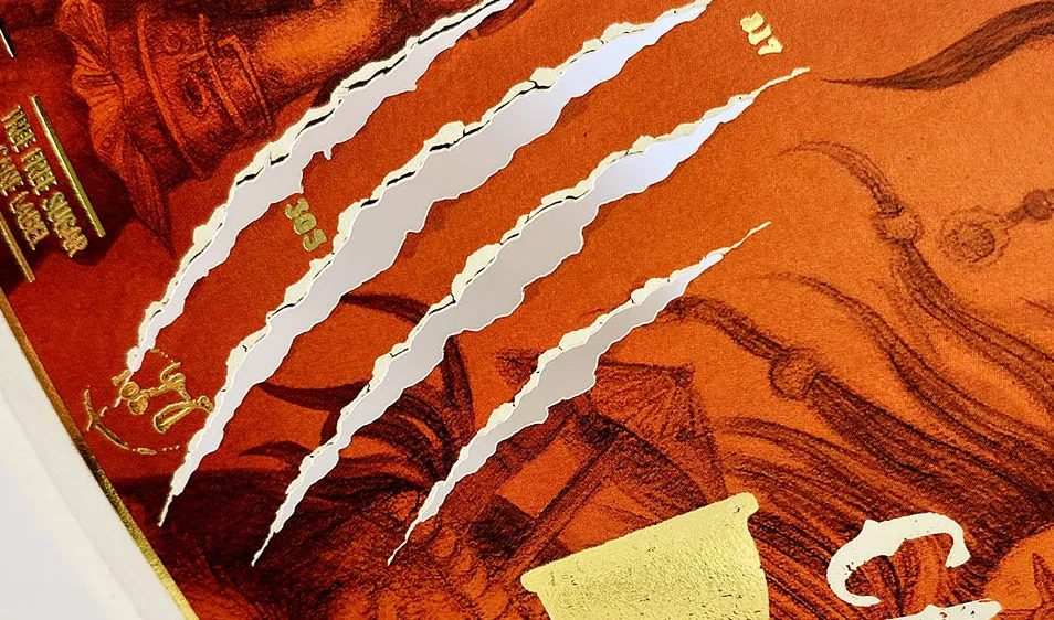 Lasercut Label Beispiel