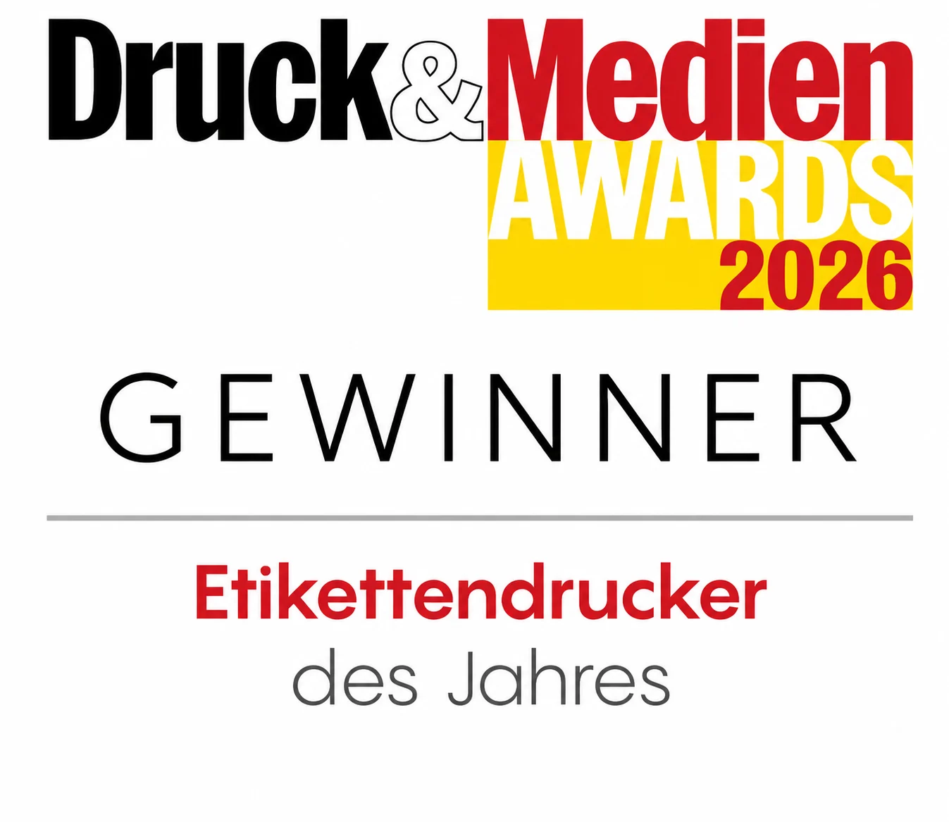 Gewinnerbadge Fuer Etikettendrucker Des Jahres Gewinnerbadge Fuer Etikettendrucker Des Jahres
